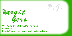 margit gers business card